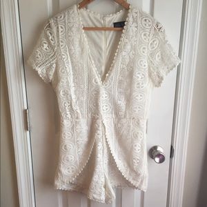 White Eyelet Romper